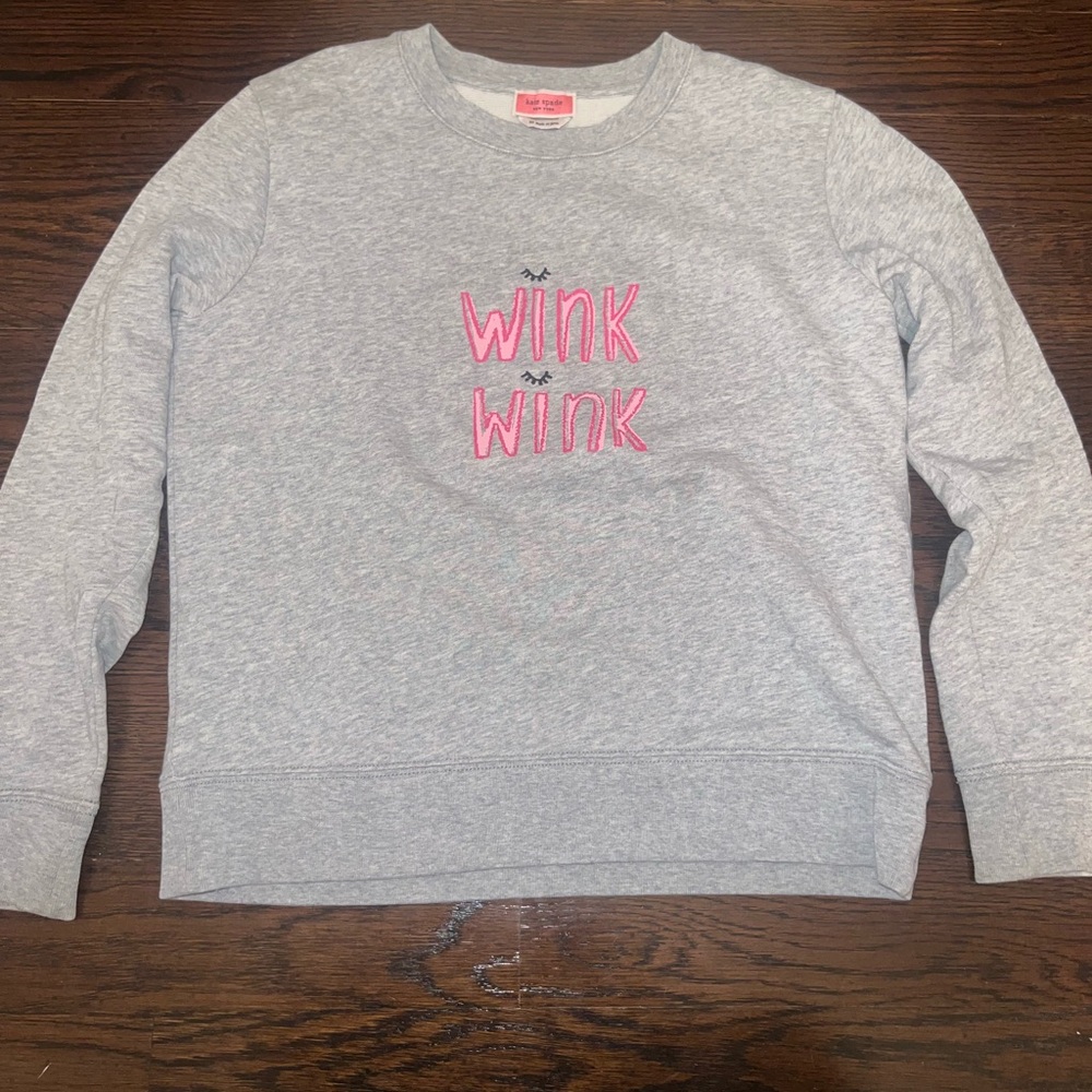 Gray Wink Wink Sweater